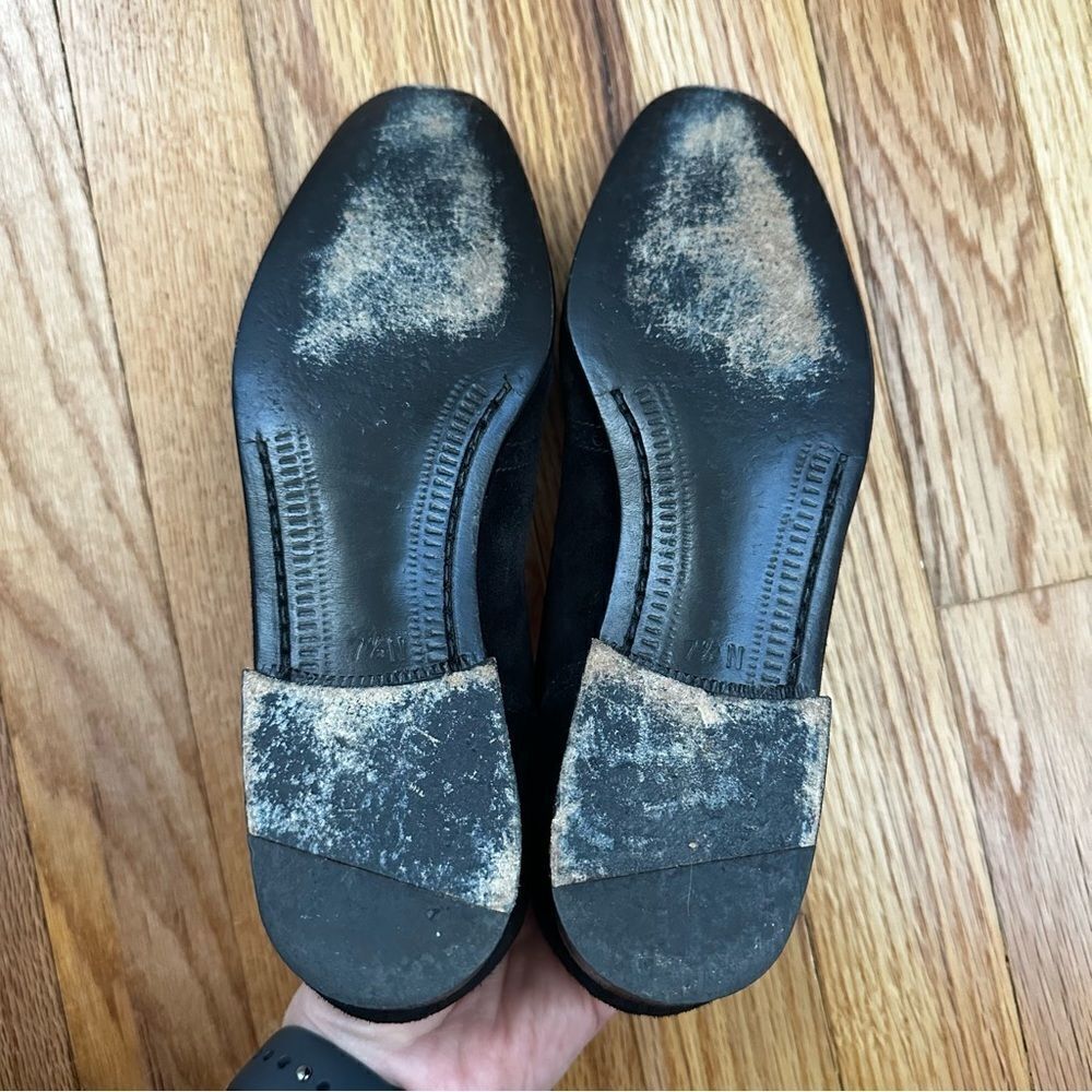 Silvia Fiorentina Suede Leather Flats Black Women’s Size 7.5 Made in Italy - Picture 11 of 16